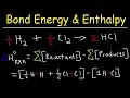 Bond Energy Calculations Enthalpy Change Problems Basic Introduction Chemistry