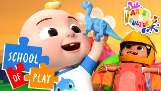 Learn About Dinosaurs! | Cocomelon Songs and Nursery Rhymes | School of Play