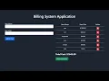 JavaScript Billing System - Billing System Web Application in JavaScript