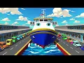 フェリーの歌 ⛴️ 子供向けの車 🚗 乗り物の歌 🚩 童謡と超シンプルな歌