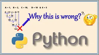 Operator Precedence and Associativity in Python