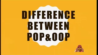 java 003 between POP AND OOP