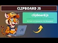 How to Copy Text to Clipboard in Javascript using Clipboard JS
