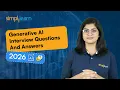 Top 30 Generative AI Interview Questions 2026 Gen AI Interview Questions and Answers Simplilearn