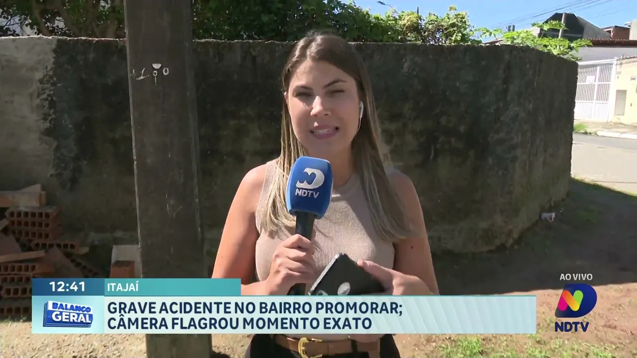 Câmera de segurança captura acidente no bairro Promorar