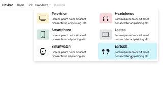 Dropdown Mega Menu Bootstrap 5 Mega Menu with Icons