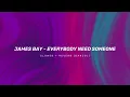 James Bay - Everybody Needs Someone (slowed + reverb)