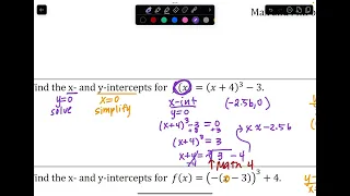 Graphing Cubic Functions and Identifying Key Features using Transformations