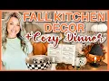 Kitchen Decor Tour An EASY Fall Dinner Idea