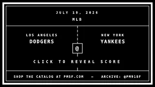 Los Angeles Dodgers LAD New York Yankees NYY MLB Final Box Score JULY 19 2026