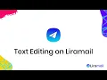 Inline Text Editing on Liramail - Free Email Editor