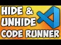 How to Hide Unhide Code Runner in VS Code or Visual Studio Code - Code Runner Icon Not Showing