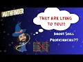 Pathfinder 2E Skill Proficiencies Guide