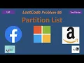 partition list partition list leetcode leetcode 86 linked list