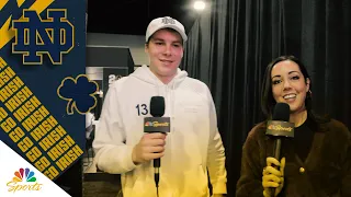 Why Notre Dame quarterback Riley Leonard has a You Suck bracelet NBC Sports