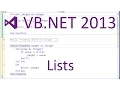 VB NET 2013 - Lists