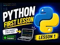Python Lesson 1 Master the Basics Print Type Input Math