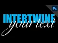 How to Intertwine Text Using 2 Different Fonts in Photoshop Adobe Photoshop Tutorial