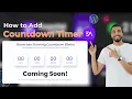 How to add Countdown Timer in Wordpress 2025 Using Elementor for free Wordpress Tutorial