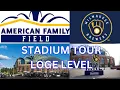 Stadium Tour Milwaukee Brewers - American Family Field Miller Park Loge Level 200 Level