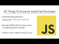 Things To Know As JavaScript Developer Part 2