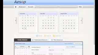 Using Aesop to Report an Absence