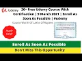 20 Free Udemy Course With Certification 9 March 2021 Enroll As Soon As Possible