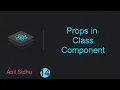 React tutorial for beginners Props in class component