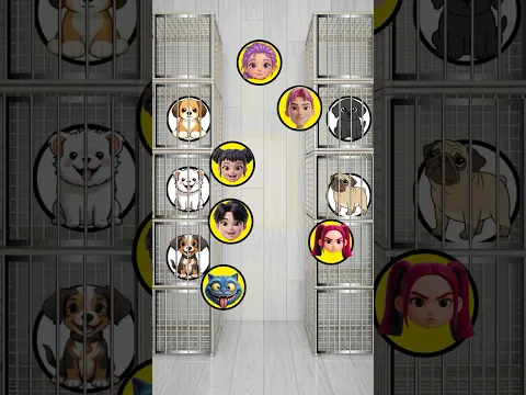 ¿Quién Adoptará A Un Inocente Cachorro Negro?🥺😢 (Rumi💜vs Jinu🖤 vs Mira❤️vs Zoey💙vs Abby💗)