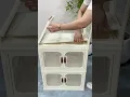 Folding storage cabinet Double doors to store snacks