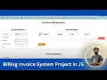 How to create billing system project in html CSS and JavaScript teach learn school