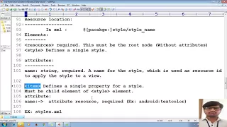 47 Android app development tutorial for beginners using Android studio Resources Styles