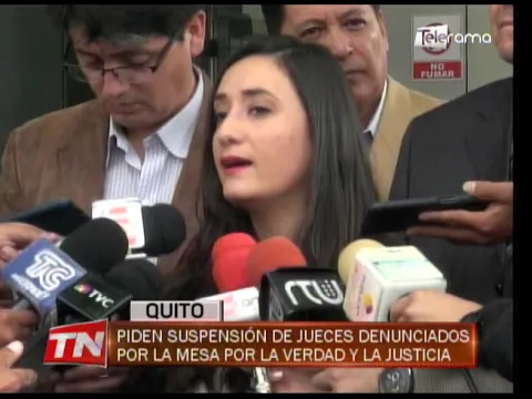 Piden suspensión de jueces denunciados por la mesa por la verdad y la justicia