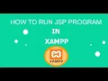 HOW TO RUN JSP PROGRAM IN XAMPP SERVER
