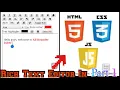 Very easy rich text editor using HTML CSS and Javascript Part - 1 All Rounder Tuber
