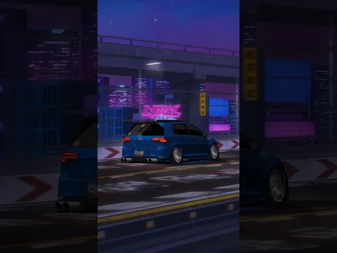 Live Animation Wallpaper bY @initialclipmusic [ Wangan Retro Night 湾岸ミッドナイト ] #volkswagen #golfgti