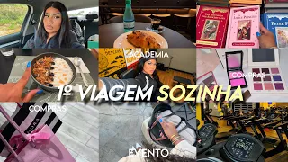VLOG - VIAGEM SOZINHA PELA PRIMEIRA VEZ SEM AS CRIANÇAS + EVENTO DE TRABALHO / COMPRAS