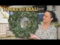 26 Olive Wreath for Front Door Realistic All-Season Farmhouse Decor