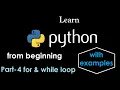 Learn python For and while loop Questions