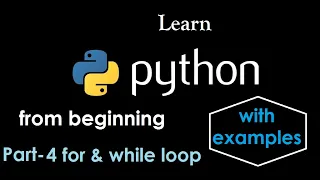 Learn python For and while loop Questions