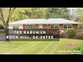 3 Bedroom Ranch Home in Rock Hill SC NO HOA Near Winthrop Cherry Park