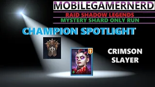 Crimson Slayer Raid Shadow Legends F2P Spotlight Champion