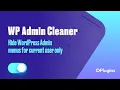 Hide WordPress Admin menus per user role