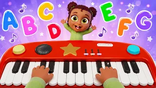 How To Play Musical Instruments | NEW ABCDEFG Song | Piano Music Notes | Nookaboos