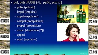 Etymology 101 Lesson 14 Roots push see -