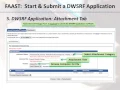 DWSRF FAAST Submit Application