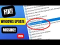 Windows Update Service Missing How to Fix 2023