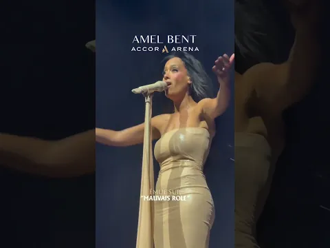“Mauvais rôle”… j’ai essayé de tenir, mais l’émotion a pris le dessus. 🥹#amelbent #concert #paris