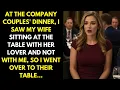 Download Lagu At the company couples' dinner, I saw my wife sitting at the table with her lover and not with me...
