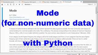 Python - Mode